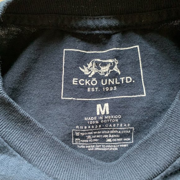 Ecko Unltd Navy Tee :) 100% Cotton - Picture 4 of 4